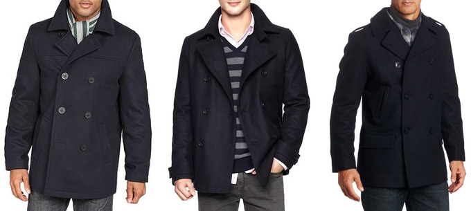 navy peacoats